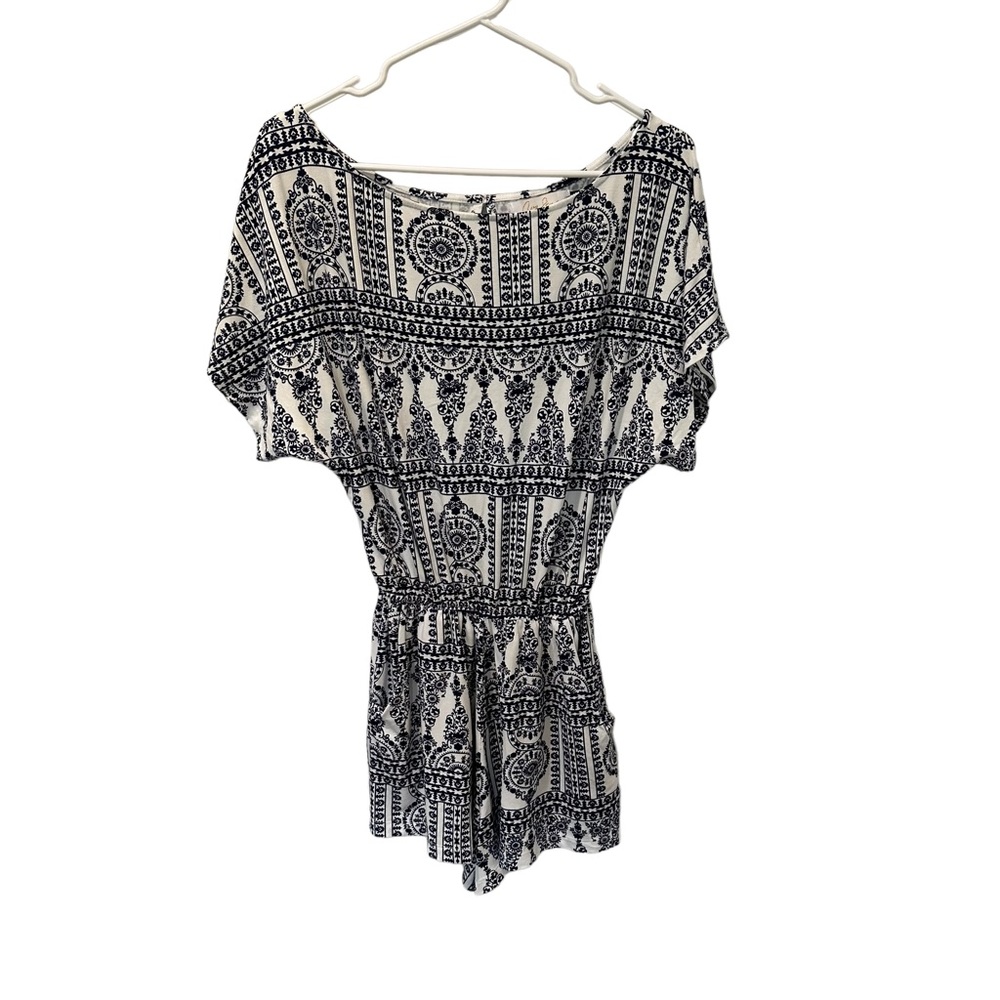 Ava Sky Short Sleeve Romper